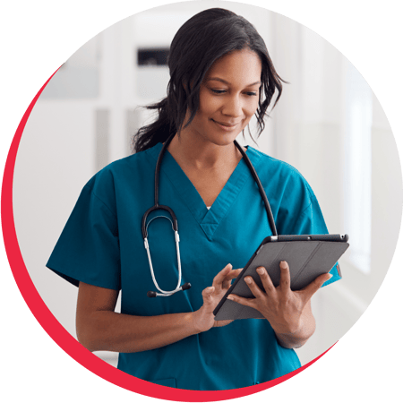 nurse tablet_red boarder